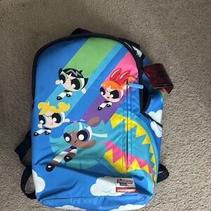 Sprayground Powerpuff Girls Blue and Green Backpack